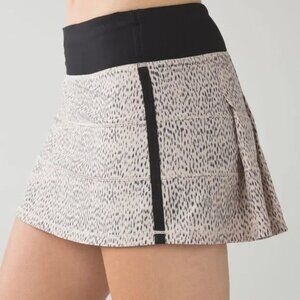 Lululemon Pace Rival Skirt II Dottie Dash Grain Black / Black Size 8
